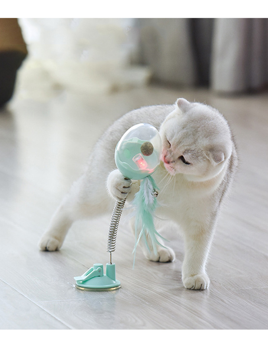 [무료배송] 아서아리 고양이 깃털 오뚝이 간식통 장난감 5번째