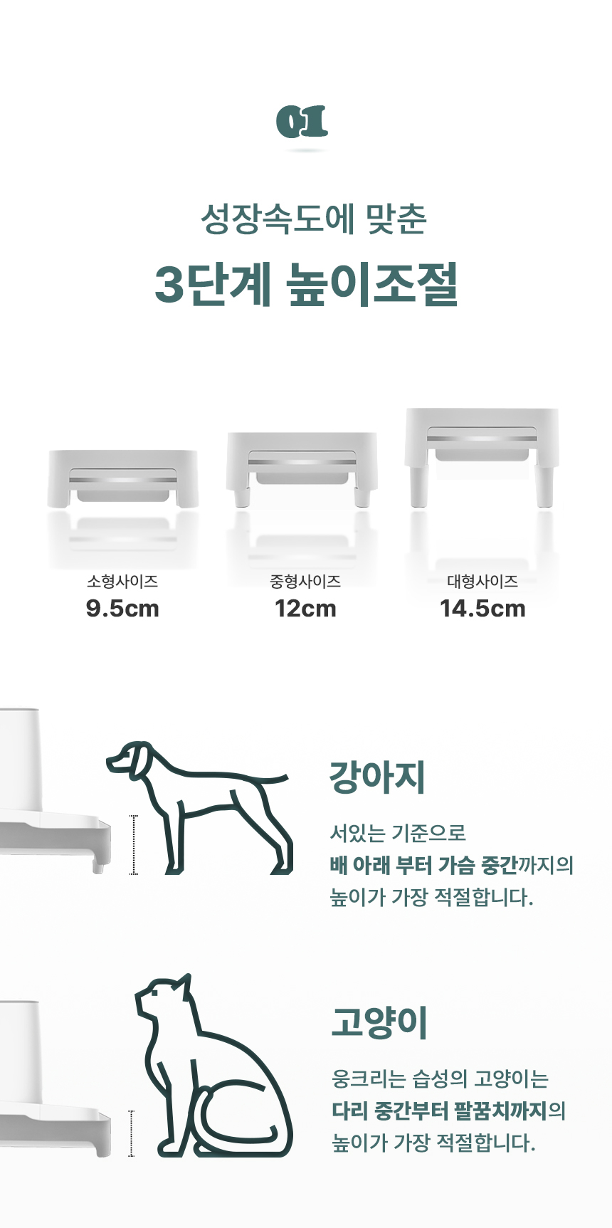 [무료배송] 로제코 자동급식기 받침대 강아지 고양이 높이조절 5번째