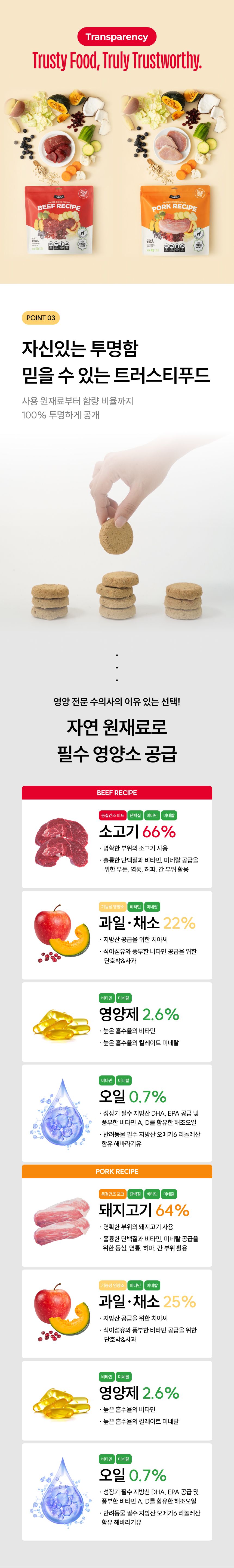트러스티푸드 독 동결건조 포크패티 스타터 9g 9번째