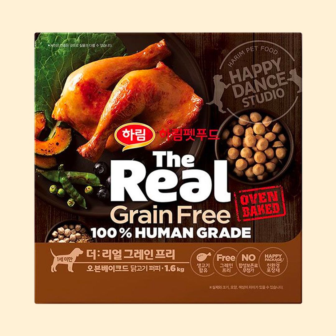 더리얼 독 그레인프리 오븐베이크드 닭고기 퍼피 제품