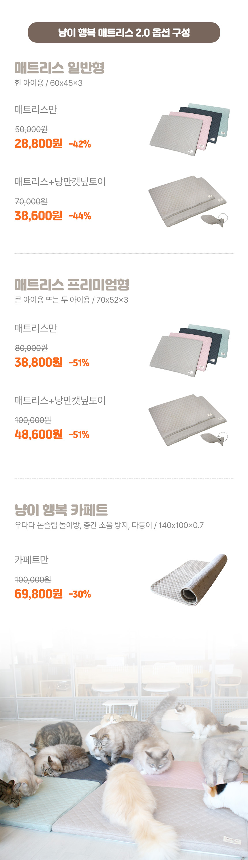 [무료배송] 초코펫하우스 캣 스크래쳐 냥이 행복 매트리스 2.0 1번째