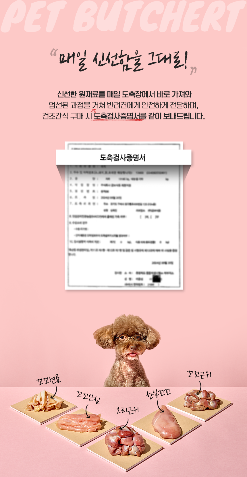 [NEW신상][무료배송] 애니콩 독 Pet Butcher 꼬꼬근위 닭근위 50g 5번째