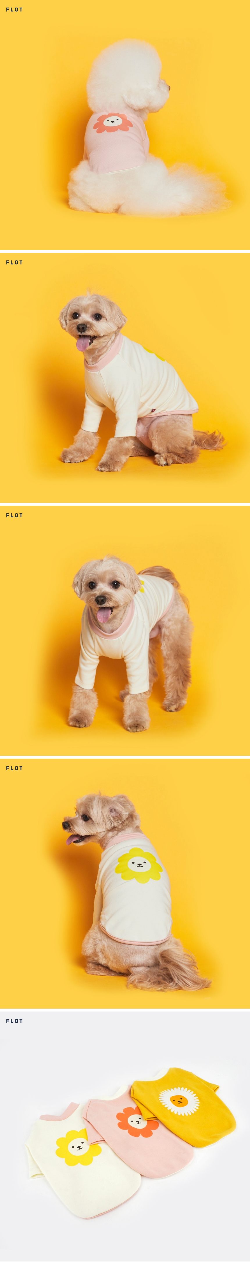[무료배송] 플로트 플라워독 티셔츠 3컬러 (S-2XL) 3번째