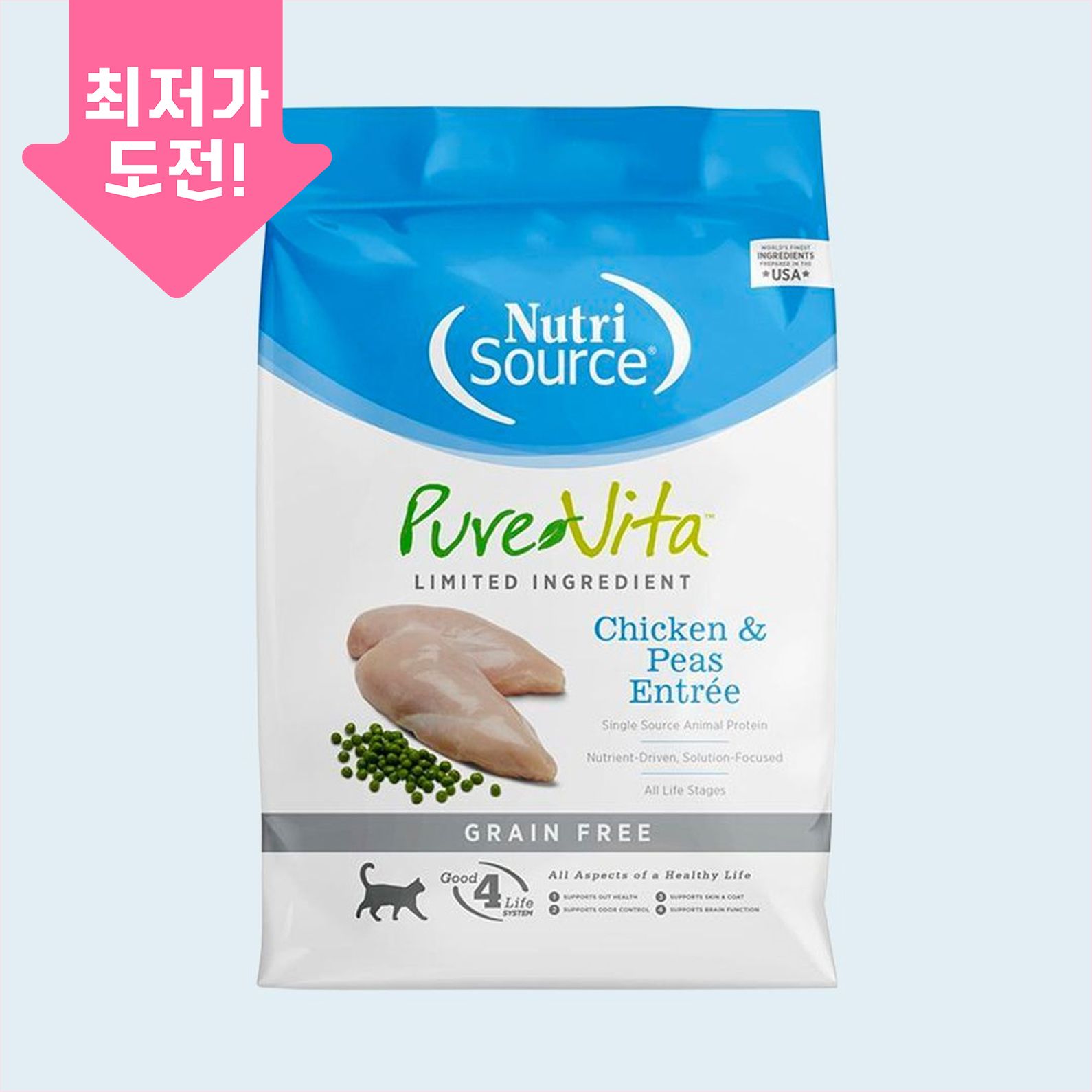 퓨어비타 캣 그레인프리 치킨 6.8kg 0번