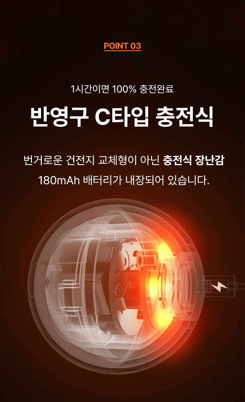 [무료배송] 로제코 강아지 고양이 자동 바운스 롤링 스마트 장난감 LED 공 충전식 11번째