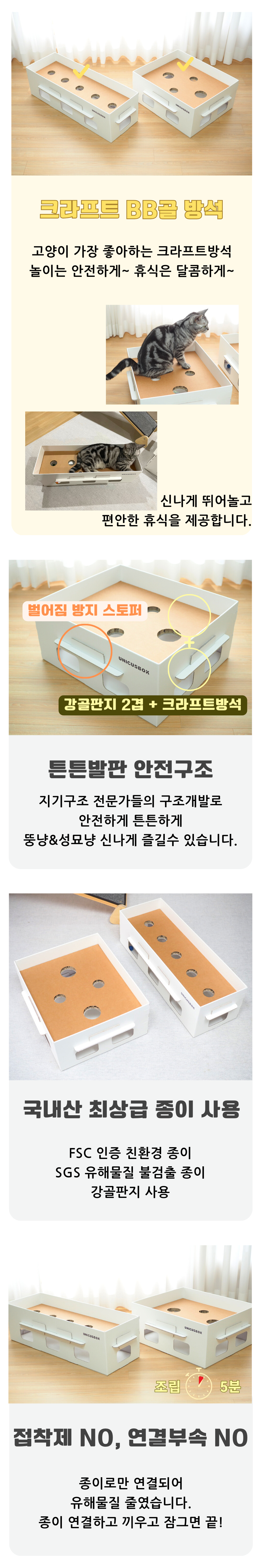 [무료배송] 우니쿠스박스 캣 플레이박스 3번째