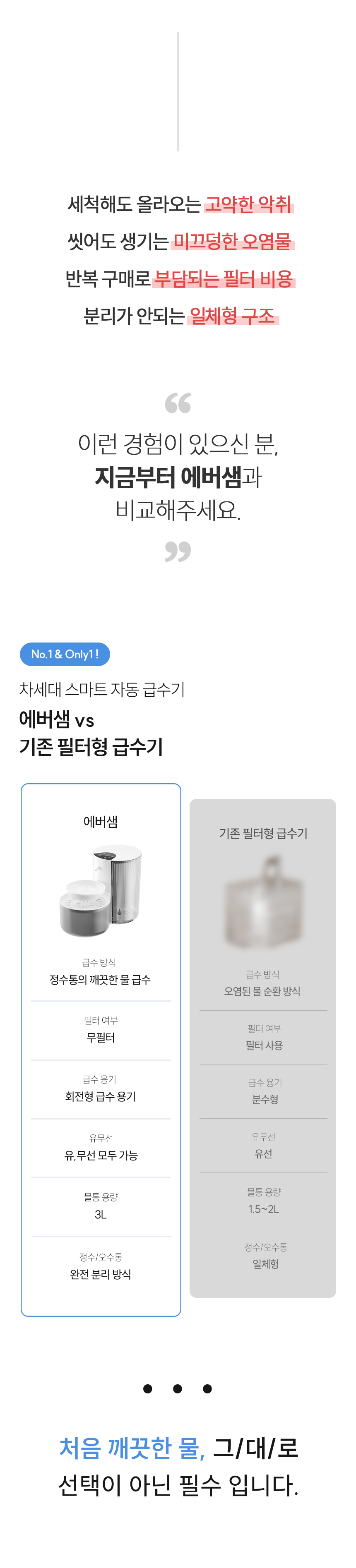 [NEW신상][무료배송] 보니렌 에버샘 필터제로 무선 자동급수기 12번째