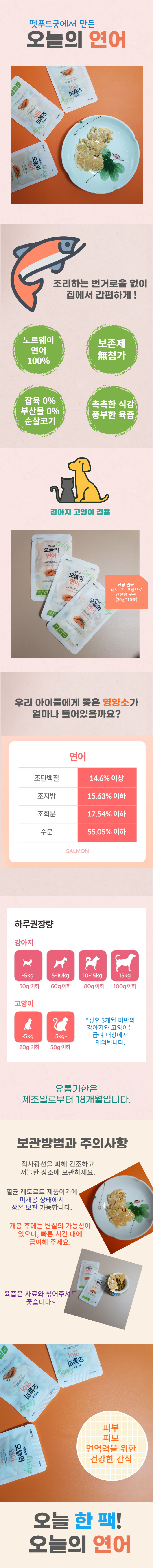 [무료배송][2개] 펫푸드궁 오늘의연어300g 1번째