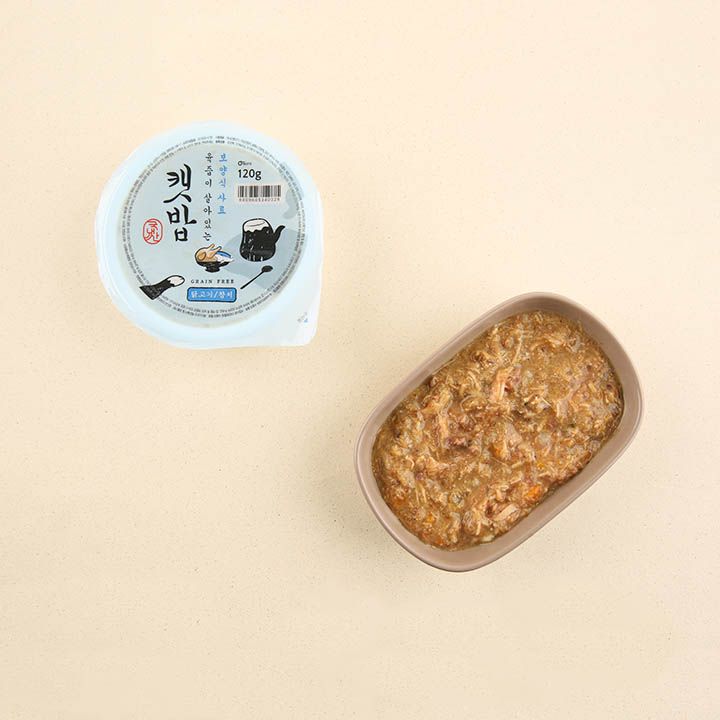 캣밥 보양식사료 닭고기&참치 캔 120g 3번