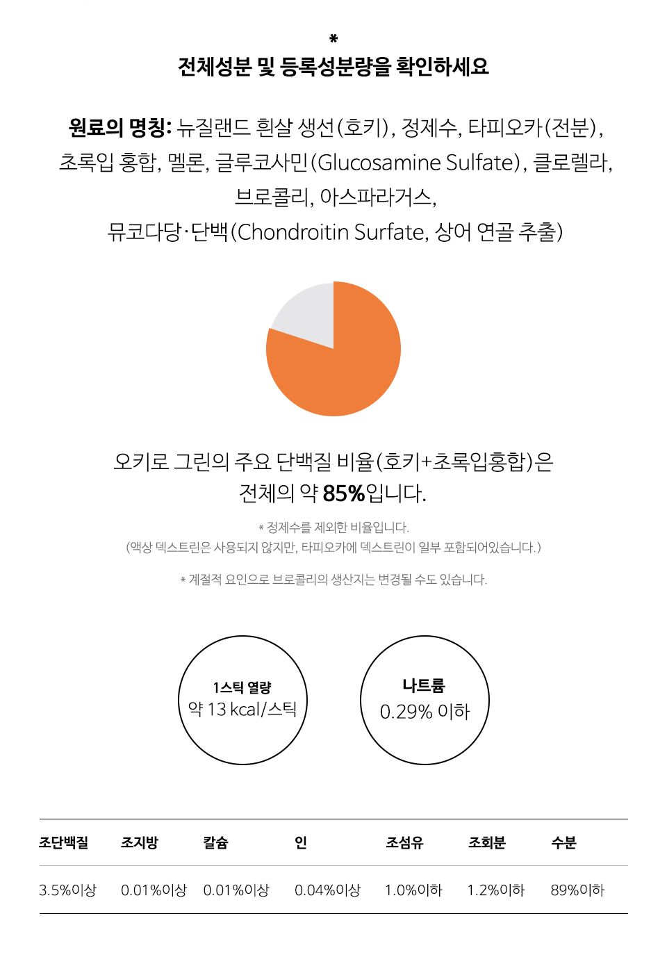 조공 오키로스틱 그린 호키 14g*4p 5번째