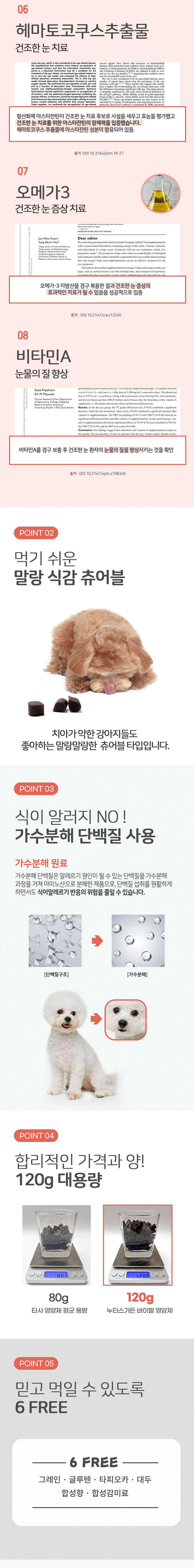 [무료배송] [2개] 누터스가든 강아지 바이탈 기능성 영양제 120g 12번째