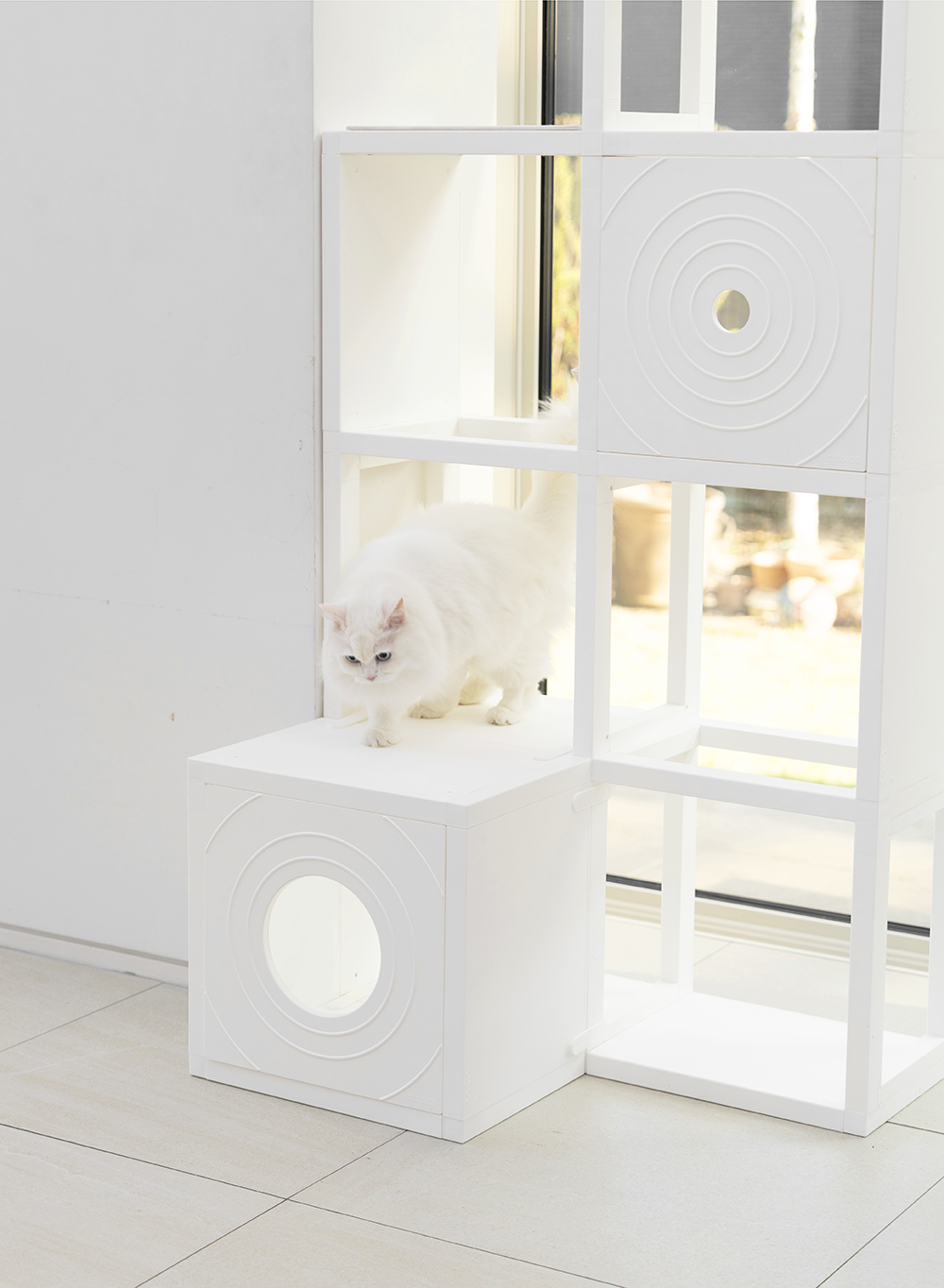 [NEW신상][무료배송] 큐빅스펫 고양이 타워 2x4 멀티 B+ 커버 세트 6color  +스크래쳐1장 포함 49번째