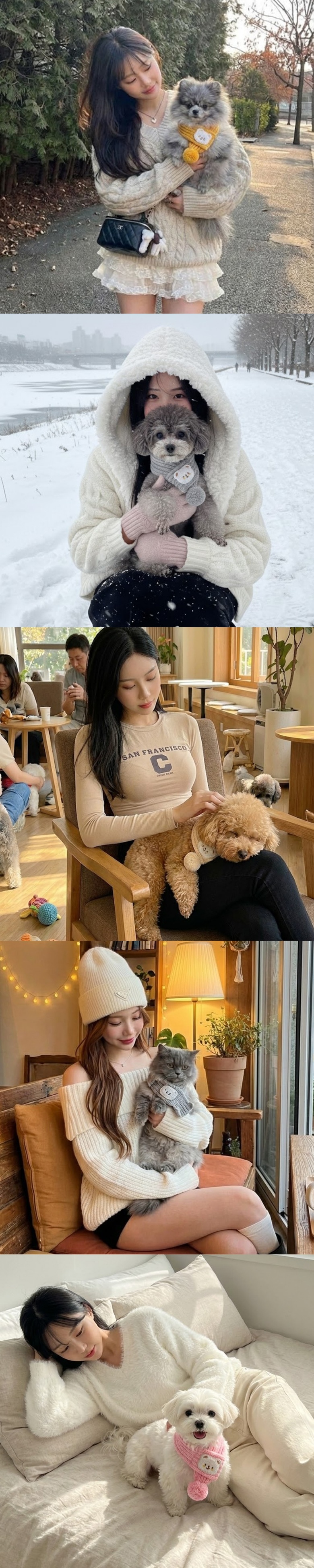 [무료배송] 예보들 독 니트 목도리 5color 4번째