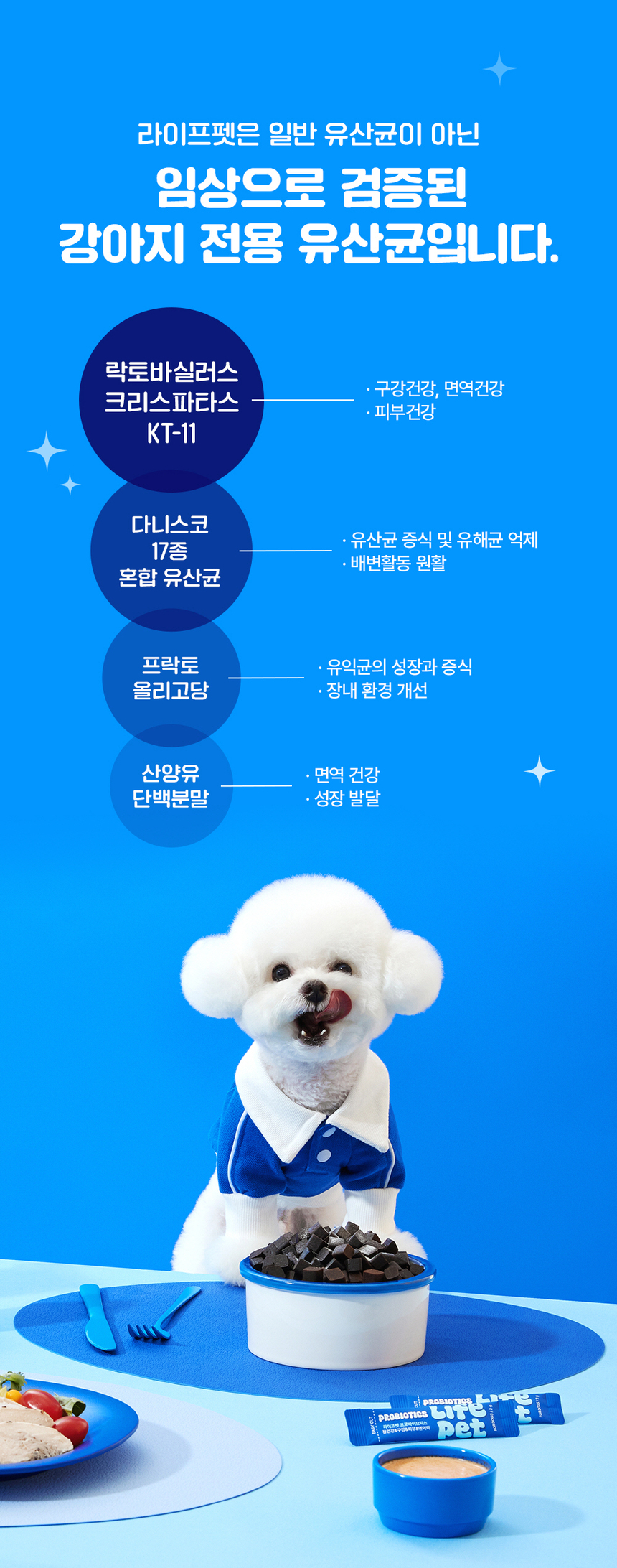 [무료배송] [체험팩] 라이프펫 강아지 영양제 프로바이오틱스 미니 6g 17번째