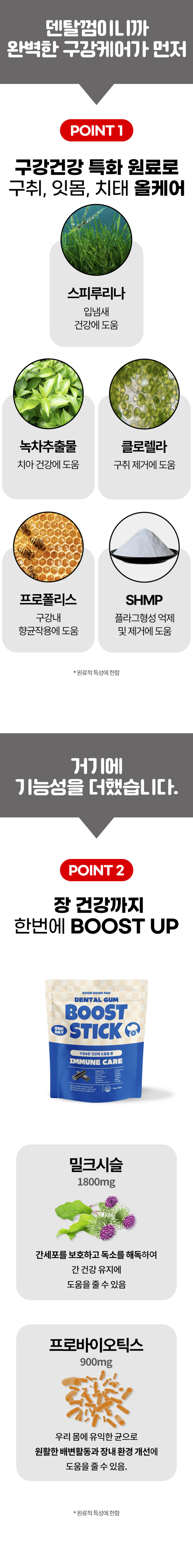 [무료배송][유통기한임박, 25년7월23일][1+1] 붐붐포 독 원데이 부스트스틱 덴탈껌 장 15P 2번째