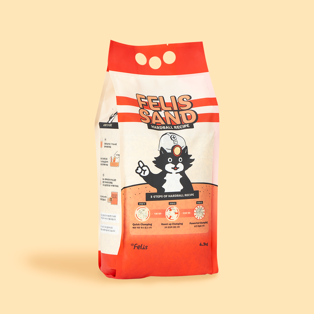 [NEW신상]닥터펠리스 캣 펠리스샌드 하드볼 레시피 4.3kg 0번