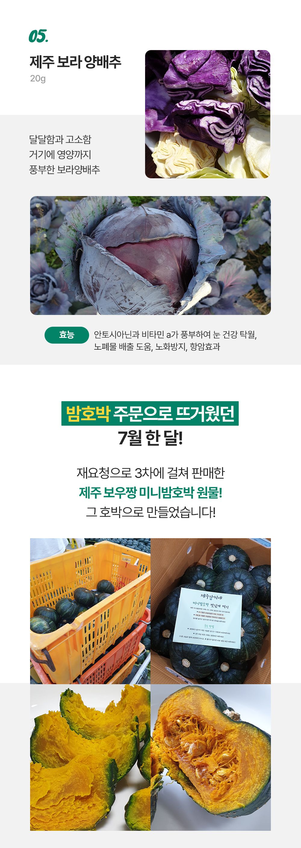 [무료배송][2개] 제주강씨네 당근&양배추 트릿 50g 11번째