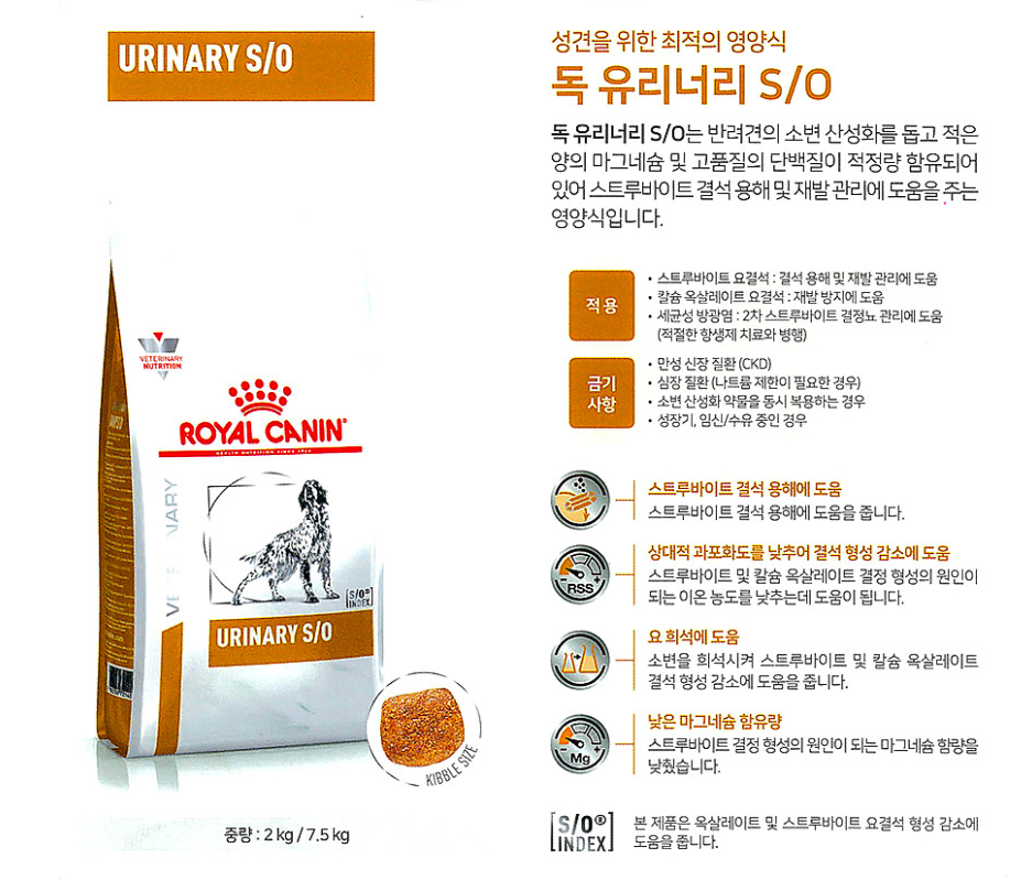 [무료배송] 로얄캐닌 독 유리너리 S/O 2kg  1번째