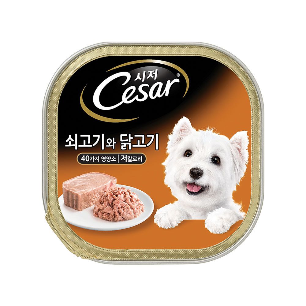시저 독 쇠고기&닭고기 캔 제품
