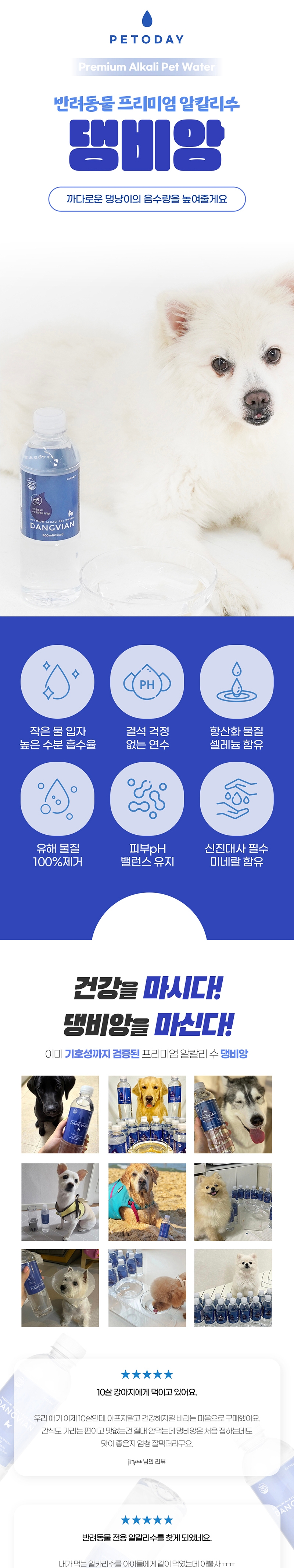 [무료배송] [유통기한임박, 25년7월26일] 펫투데이 독 프리미엄 생수 댕비앙 20EA 1번째