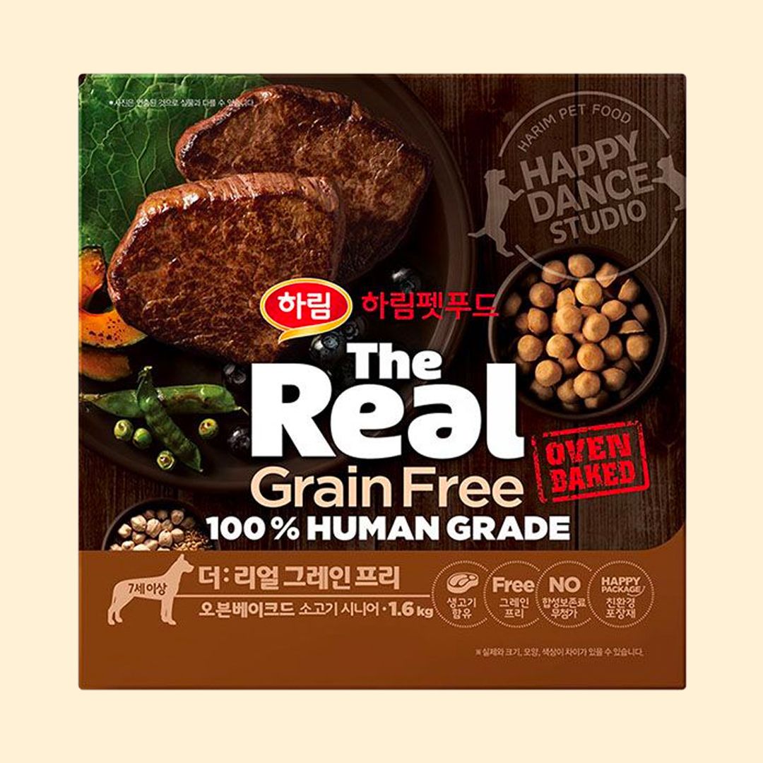 더리얼 독 그레인프리 오븐베이크드 소고기 시니어 제품
