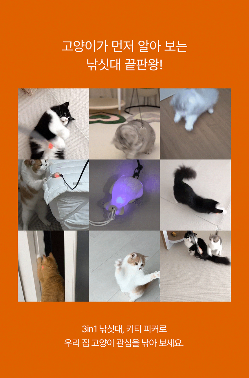 [신상특가] [무료배송] 두잇 키티피커 고양이 낚시대 장난감 1번째