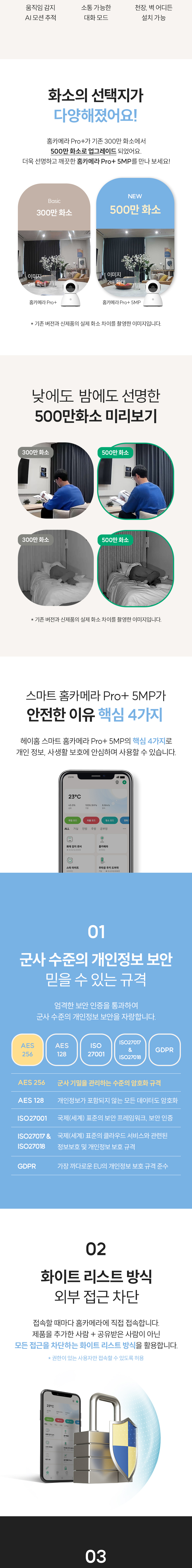 [무료배송] 헤이홈 스마트 홈카메라 펫켐 5MP PRO 플러스 25년형 2번째