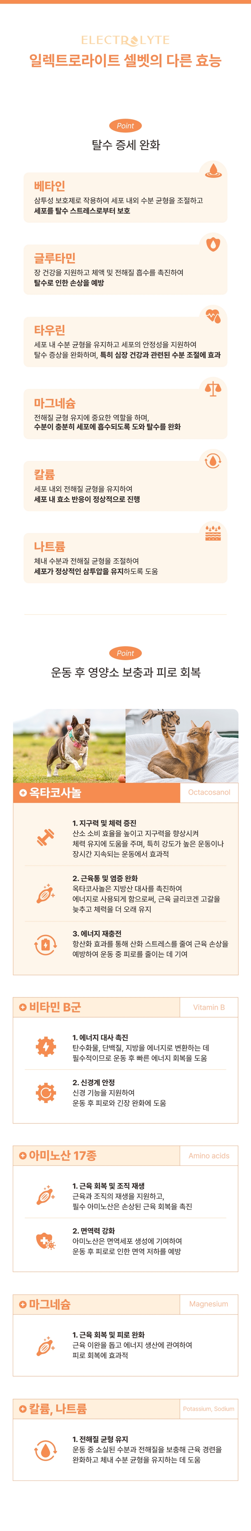 [NEW신상][무료배송] 브랜바인 일렉트로라이트 셀벳 피로회복 탈수 완화 전해질 보충 (54g) 8번째