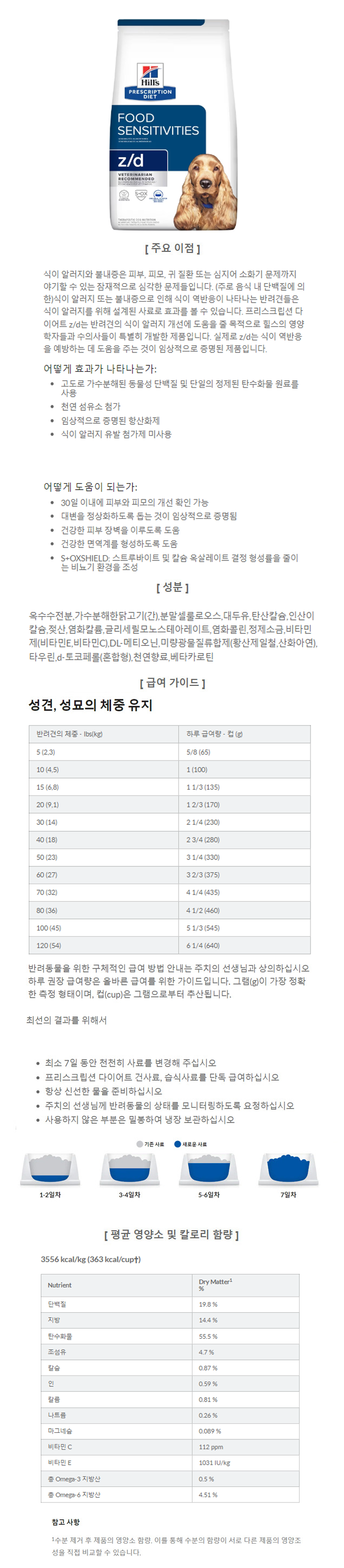 [무료배송] 힐스 독 z/d 오리지널바이트 7.98kg  1번째