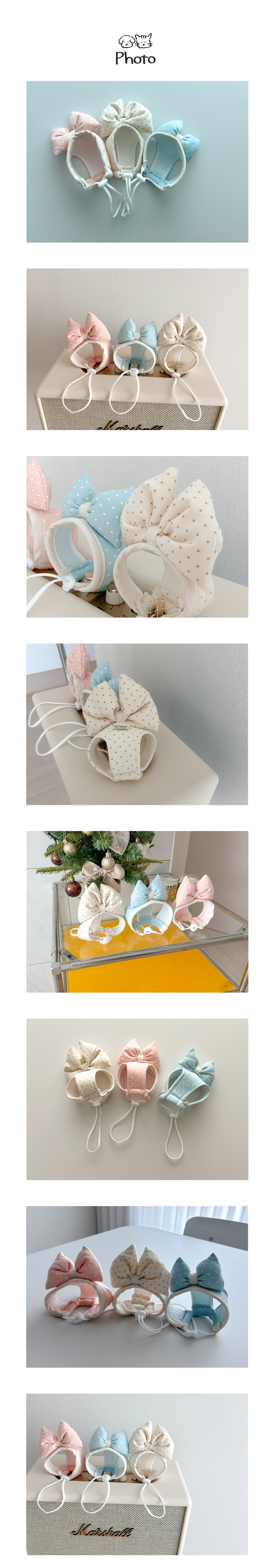 [무료배송] 개달당 달콩 리본 모자 3colors 2번째
