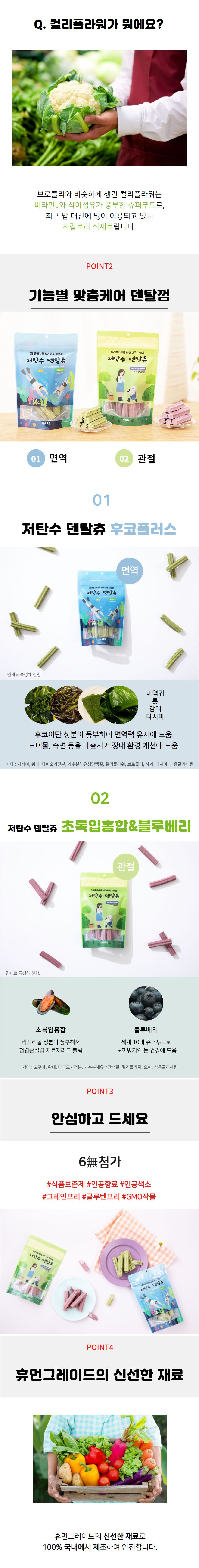 [무료배송] 하리 저탄수 덴탈츄 후코플러스 150g 6번째