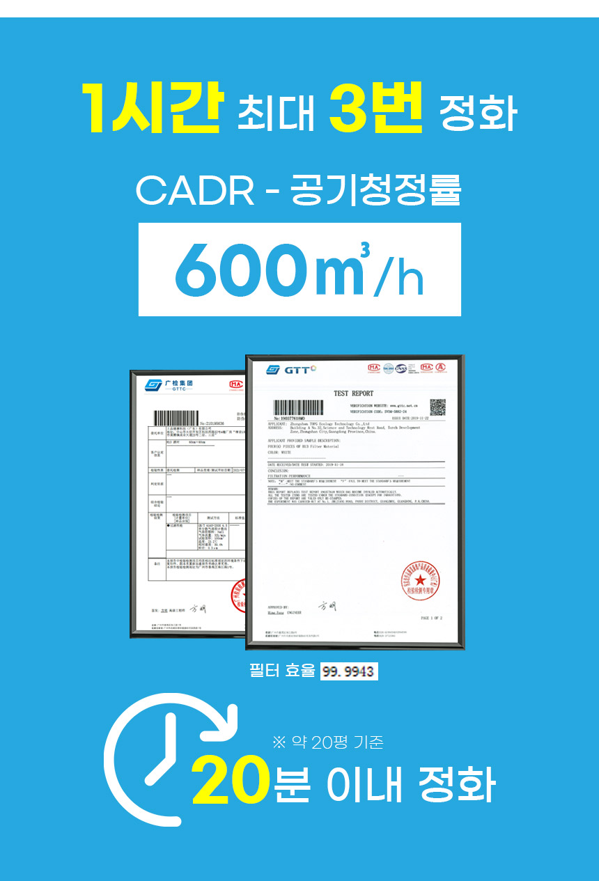 [무료배송] 위고 23평형 에어케어 UV 살균 공기청정기 W25AP 17번째