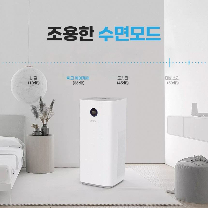 [무료배송] 위고 23평형 에어케어 UV 살균 공기청정기 W25AP 30번째