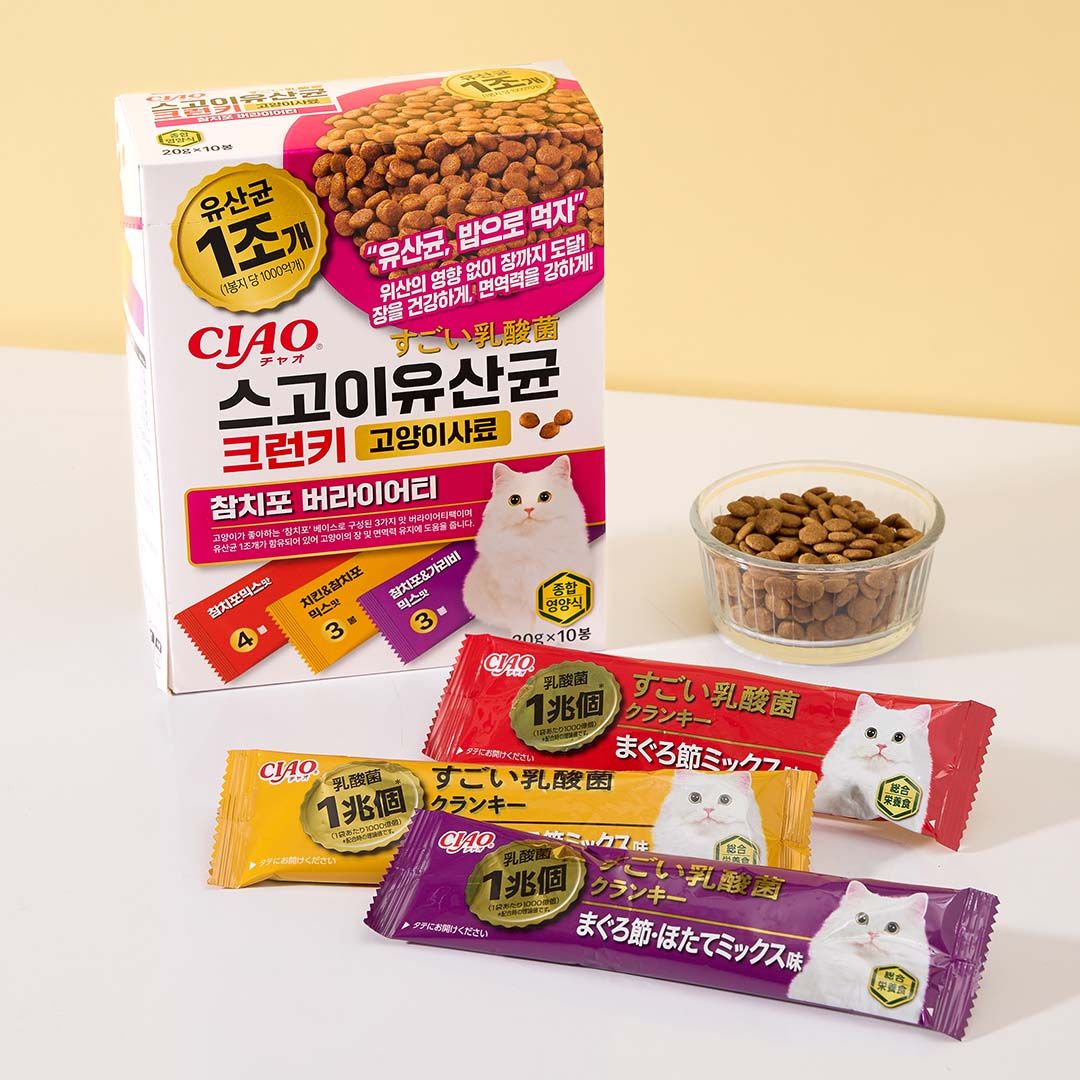 이나바 캣 챠오 스고이 유산균 크런키 참치포 버라이어티 20g*10p 0번