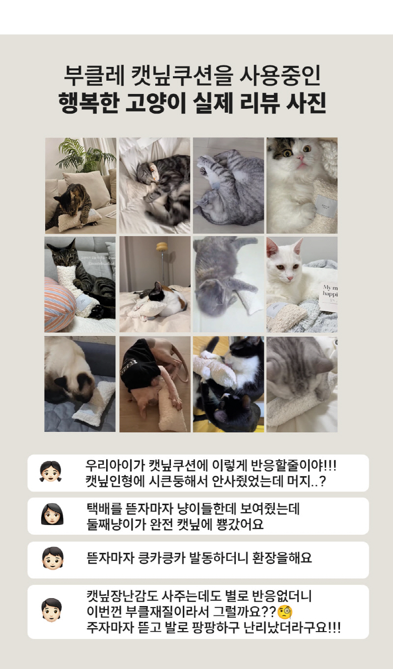 [NEW신상][무료배송] 모우스튜디오 부클레 캣닢쿠션 3번째