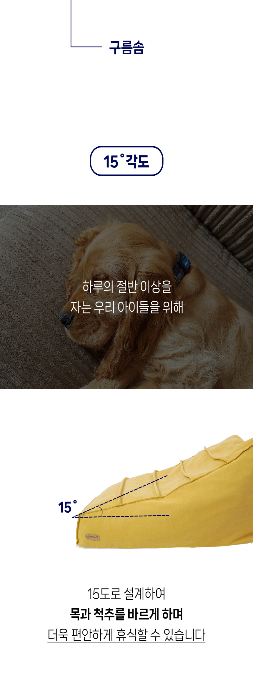 [NEW신상][무료배송] 개과천선 독 빈백 계단 방석 (골드 옐로우/사파이어 블루) 12번째