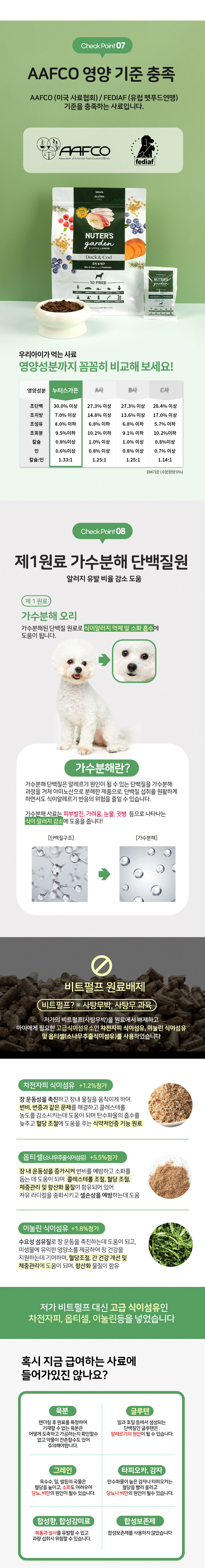 [무료배송] 누터스가든 오리앤대구 독 2kg 피부모질 장건강 7번째