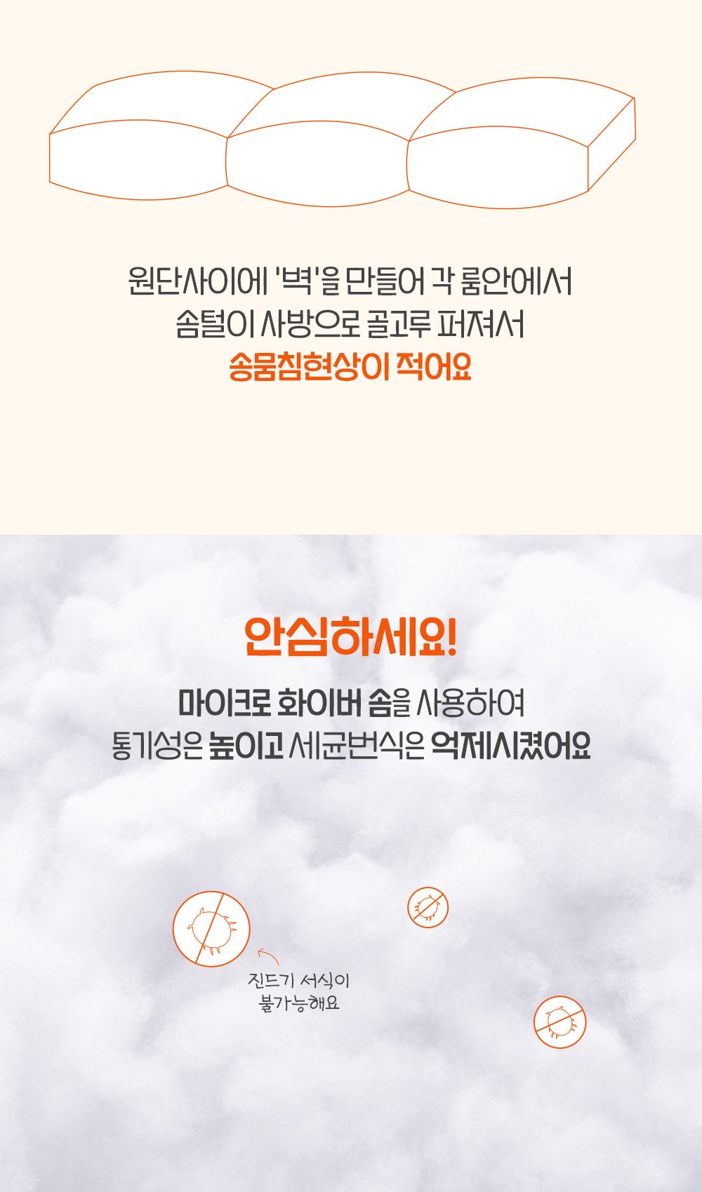 [무료배송] 뭉연구소 노알러지 당근 쿠션 M/L 13번째