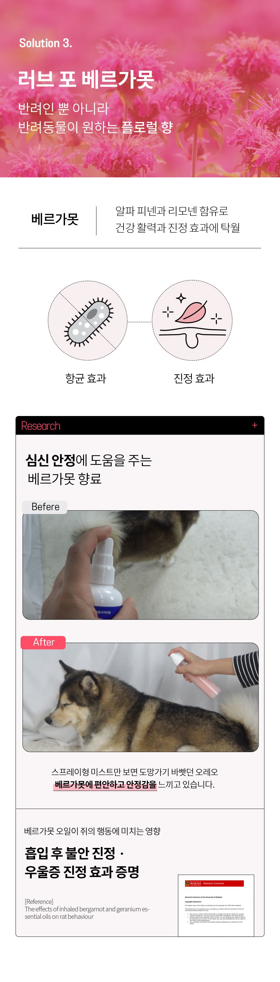 [무료배송] 베픈 뽀소밍 올인원 에센스 반려동물 실키 미스트 13번째