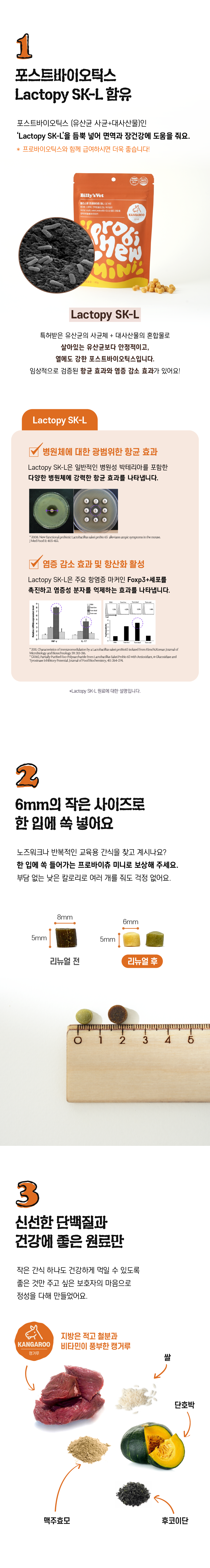 [무료배송] 빌리스벳 프로바이츄 미니 캥거루 80g 2번째