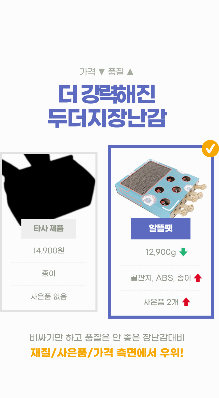 [NEW신상]알뜰펫 두더지잡기 장난감 블루 3번째