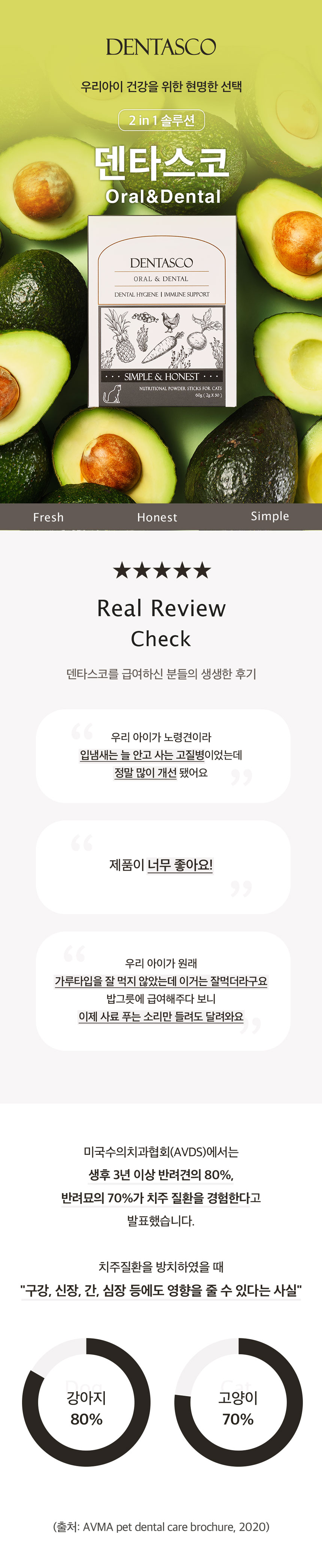 [무료배송] 앤드럭스 캣 덴타스코 구강&덴탈 2g*30포 1번째