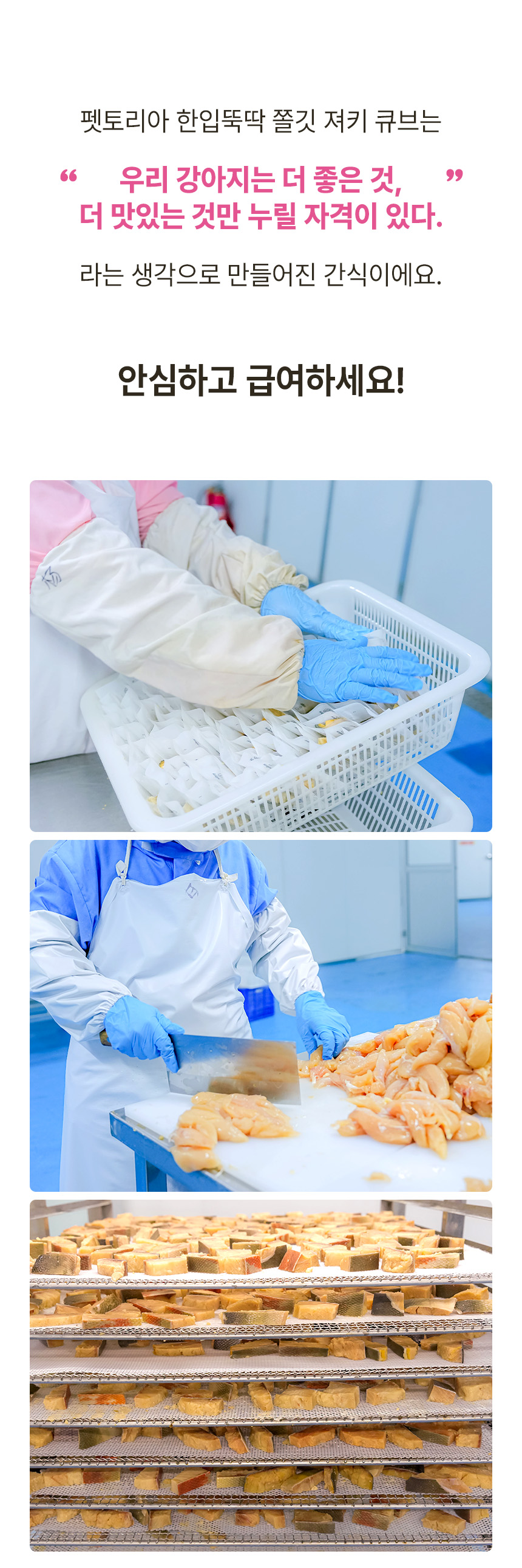 [NEW신상][무료배송] 한입뚝딱 프리미엄 쫄깃 져키 큐브 강아지 육포 150g*3개 25번째