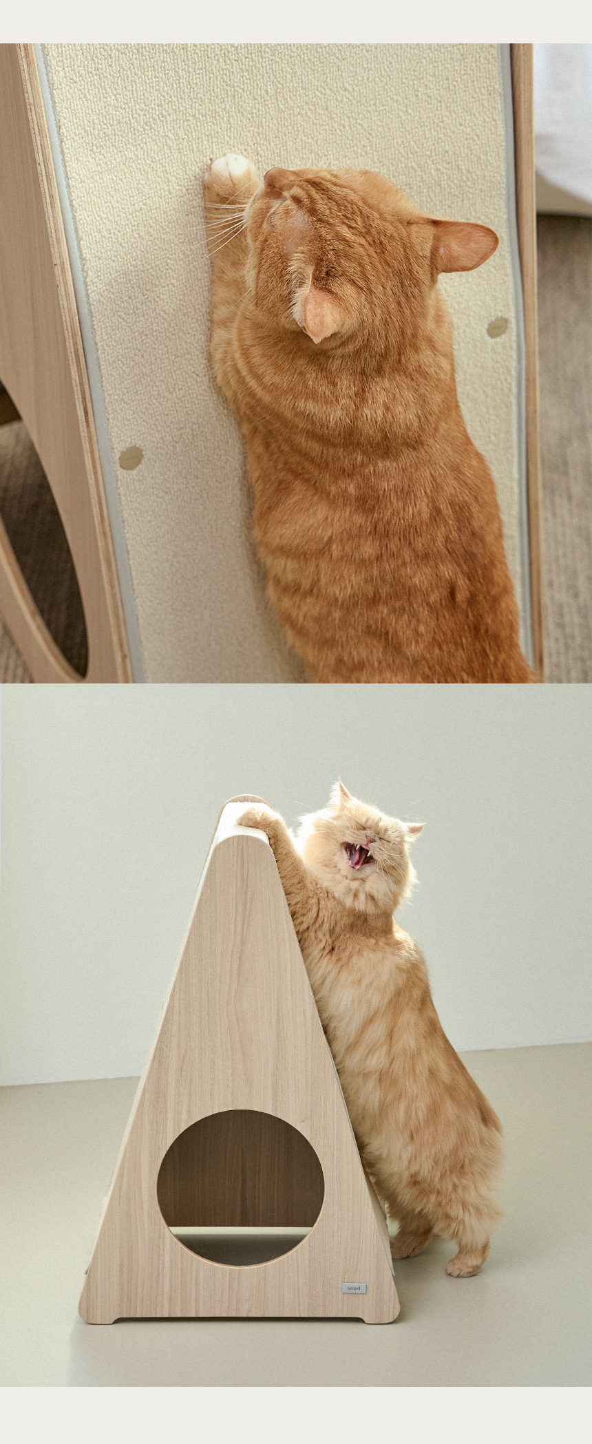 [NEW신상][무료배송] 세이펫 스크래쳐 리필 삼각 하우스 시즈스크래쳐 A1 9번째