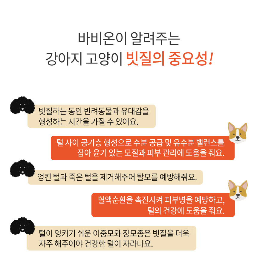 [NEW신상][무료배송] 바비온 4in1 반려동물 엉킨털 죽은털 제거 포밍 브러쉬 104R 2번째