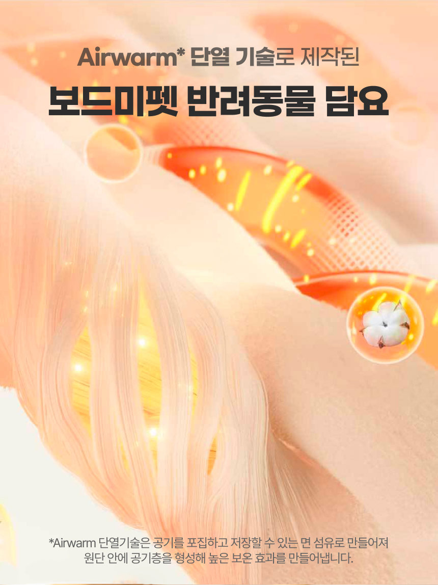 [무료배송] 보드미펫 반려동물 이불 민트/핑크/옐로우 M-XL 4번째