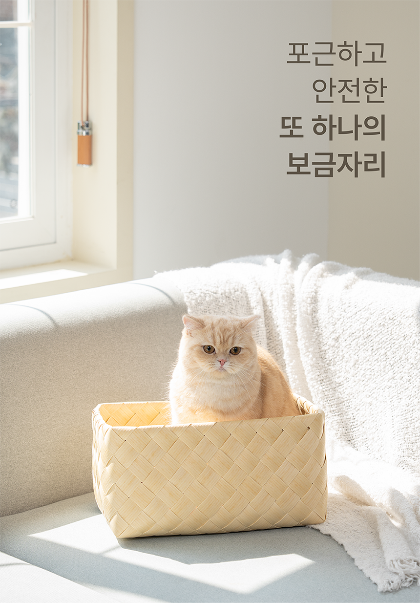 [NEW신상][무료배송] 큐빅스펫 워셔블 바스켓 숨숨집 2color 20번째