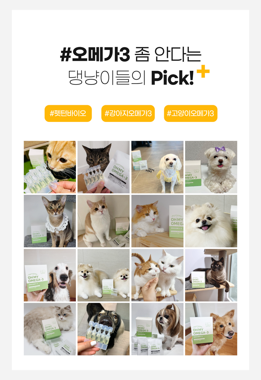 [유통기한임박, 26년4월11일] 펫턴 오마이 오메가3 2ml*30본 13번째