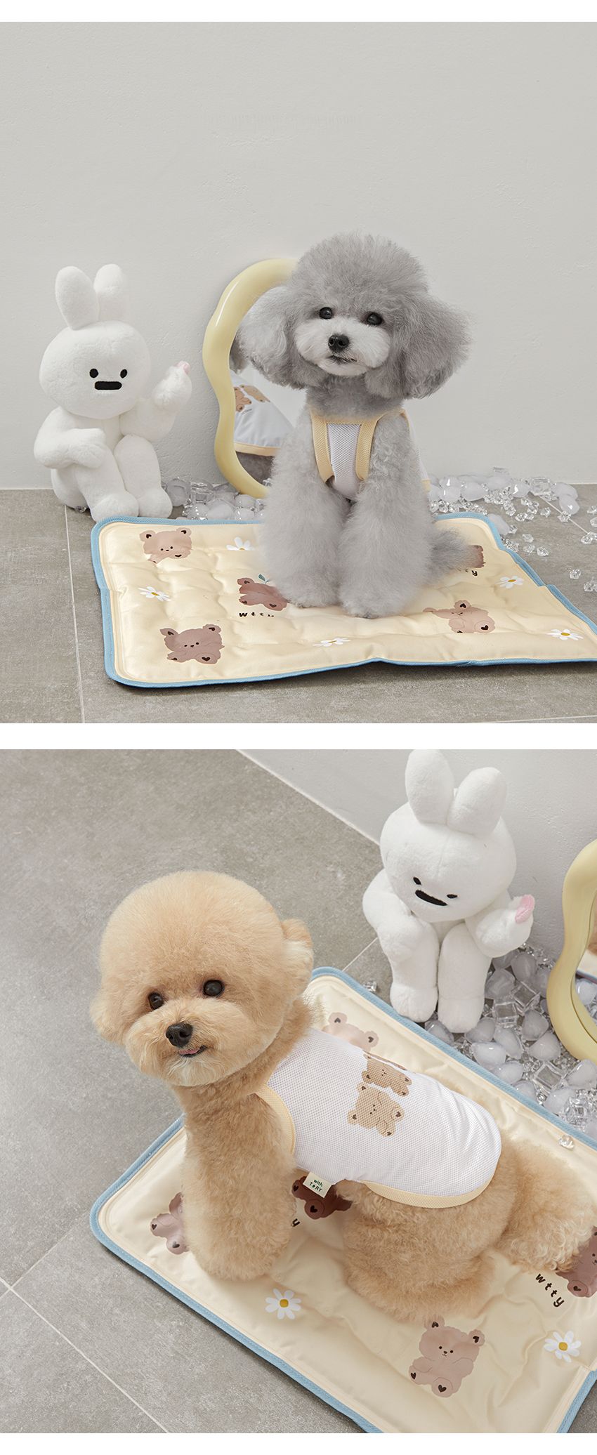 [무료배송] 위드토리 곰이 아이스 쿨링 티셔츠 화이트 S-2XL 2번째