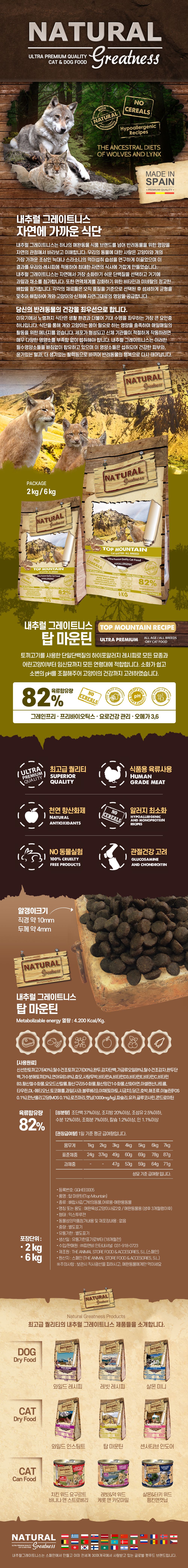 내추럴그레이트니스 캣 탑 마운틴 2kg 1번째